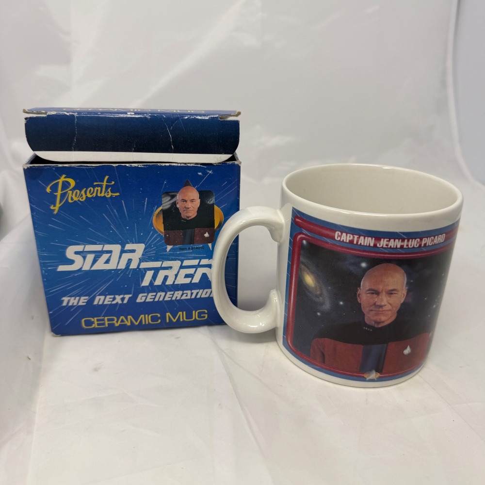 Star Trek The Next Generation Captain Jean-Luc Picard Ceramic Mug Presents Boxed